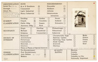 Index Card Survey of 67 Anson Street (St. Stephen's Church)