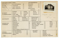 Index Card Survey of 71 Beaufain Street (Calvary Chapel)