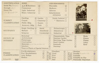 Index Card Survey of 119 Broad Street (Morton Waring House)