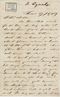 062. Francis Lynch to Bp Patrick Lynch -- July 27, 1859