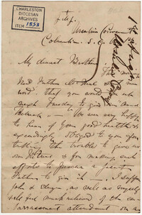 122. Madame Baptiste to Bp Patrick Lynch -- August 1, 1860