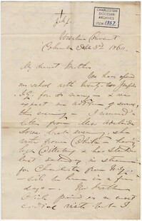 126. Madame Baptiste to Bp Patrick Lynch -- September 3, 1860