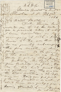 345. Madame Baptiste to Bp Patrick Lynch -- February 2, 1864