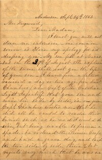 179. M. Munro to Maria Heyward -- September 24, 1862