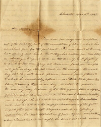 019. Mary Wilkinson Memminger to Anna Wilkinson -- April 6, 1837