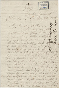 183. Madame Baptiste to Bp Patrick Lynch -- November 17, 1861