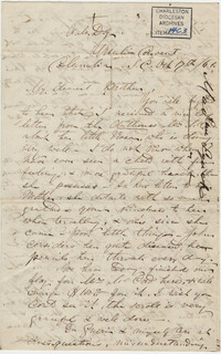 176. Madame Baptiste to Bp Patrick Lynch -- October 17, 1861