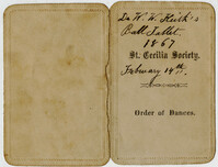 169. Dance card - Feb. 14, 1867