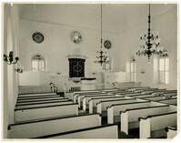 [The interior of the Reform Temple Emanuel in Curaçao, Dutch W. Indies]
