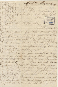 169. Madame Baptiste to Bp Patrick Lynch -- August 27, 1861