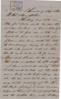 171. Francis Lynch to Bp Patrick Lynch -- September 7, 1861