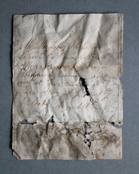 Handwritten Invitation, 1849