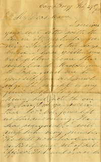 073. Willis Keith to Anna Bell Keith -- Feb. 27, 1863