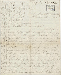 043. Madame Baptiste to Bp Patrick Lynch -- April 23, 1859