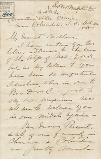 374. Madame Baptiste to Bp Patrick Lynch -- October 28, 1865