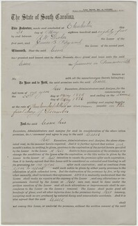 338. Lease between R.W. Disher and James B. Heyward -- May 21, 1885