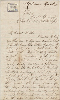 083. Madame Baptiste to Bp Patrick Lynch -- October 20, 1859