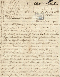 248. Madame Baptiste to Bp Patrick Lynch -- October 23, 1862