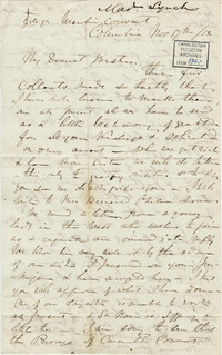 022. Madame Baptiste to Bp Patrick Lynch -- November 17, 1858