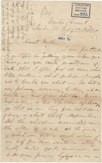 111. Madame Baptiste to Bp Patrick Lynch -- May 31, 1860