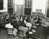 Book discussion at Dart Hall Branch Library, 1952 (1)