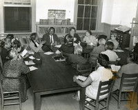 Book discussion at Dart Hall Branch Library, 1952 (2)