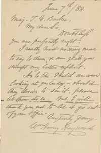 341. William Henry Heyward to T.G. Barker -- June 7, 1888