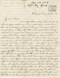 014. Mary Lynch Spann to Bp Patrick Lynch -- September 24, 1858