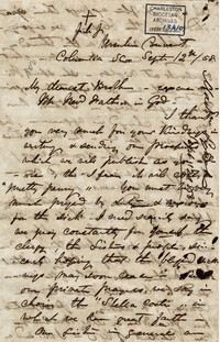 011. Madame Baptiste to Bp Patrick Lynch -- September 12, 1858
