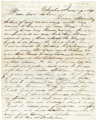 Letter to Marx E. Cohen from Jack Harby, January 17, 1869