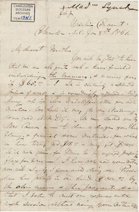 140. Madame Baptiste to Bp Patrick Lynch -- January 8, 1861