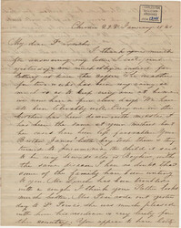 144. Henrietta Lynch to Bp Patrick Lynch -- January 29, 1861