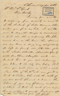 399. Francis Lynch to Bp Patrick Lynch -- March 27, 1866