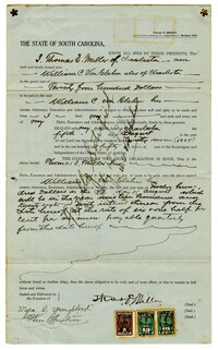 Bond Document Regarding William Von Glahn's Loan to Thomas Miller, 1927