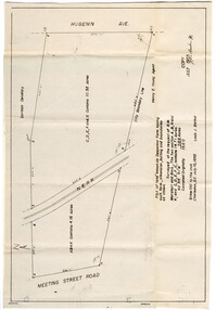 Survey Map supporting the Deed of Sale for Desperker Farm to St. Matthew's Lutheran Church