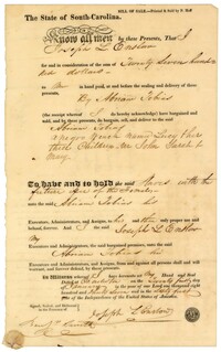 Bill of Sale, January 21, 1837