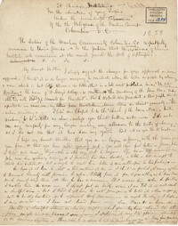 074. Madame Baptiste to Bp Patrick Lynch -- September 1, 1859