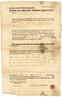 Bond to Commissioner in Equity, July 30, 1841