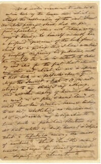 Letter from David Henry Mordecai to Family, Undated