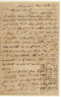 Letter from David Henry Mordecai to his Father, June 16, 1857