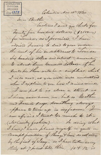 134. John Lynch to Bp Patrick Lynch -- November 16, 1860