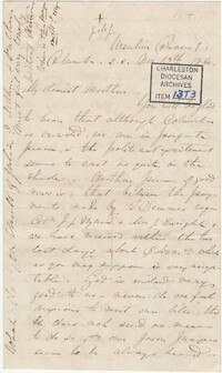 133. Madame Baptiste to Bp Patrick Lynch -- November 13, 1860