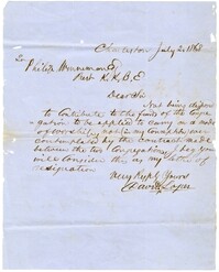 Letter from David Lopez to Philip Wineman, July 2, 1868