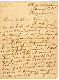 Letter from Dr. Jacob S. Raisin to Members of Jane Lazarus' Family, Undated