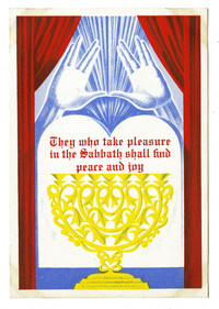 [They who take pleasure in the Sabbath shall find peace and joy]