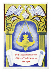 [With Thee is the fountain of life; in Thy light do we see light]