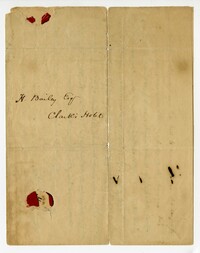 Letter to Attorney General Henry Bailey from South Carolina Governor John Henry Hammond, 1844