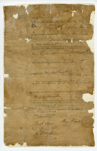 Slave Bill of Sale, 1797