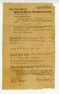 Slave Bill of Sale, 1835