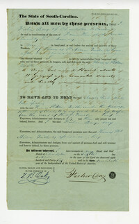 Slave bill of sale, 1846